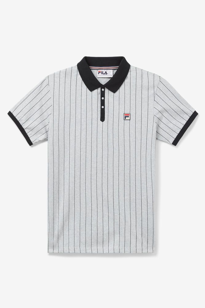 Fila Bb1 Grey Polo Mens - NZ 54890-CBNI